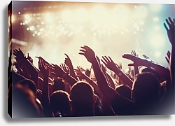 Постер Раскачивающиеся руки на концерте