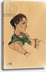 Постер Шиле Эгон (Egon Schiele) Portrait of the artist Silvia Koller, 1918