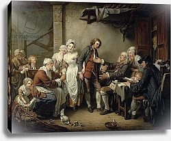 Постер Грёз Жан-Батист The Village Agreement, 1761