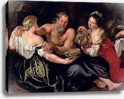 Постер Рубенс Петер (Pieter Paul Rubens) Lot and his daughters