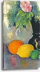 Постер Сезанн Поль (Paul Cezanne) Flowers and fruits, c.1880