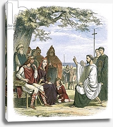 Постер Дойл Джеймс Augustine preaching before king Ethelbert