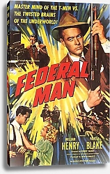 Постер Film Noir Poster - Federal Man