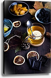 Постер Лимонный чай с горьким шоколадом