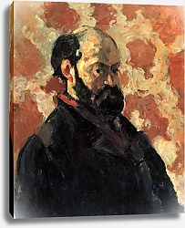 Постер Сезанн Поль (Paul Cezanne) Автопортрет на розовом фоне