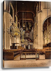 Постер Нидерланды. Роттердам, интерьер церкви