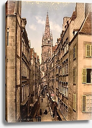 Постер Франция. Сен-Мало, главная улица