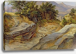 Постер Фабер Иохим Italian Mountain Landscape, c.1824