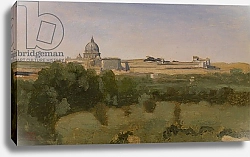 Постер Коро Жан (Jean-Baptiste Corot) View of St. Peter's, Rome, 1826
