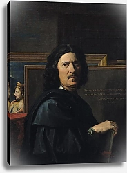 Постер Пуссен Никола (Nicolas Poussin) Portrait of the Artist, 1650