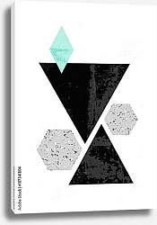 Постер Абстрактная геометрическая композиция 13