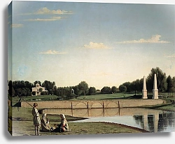 Постер Сорока Григорий Вид на плотину в усадьбе Спасское Тамбовской губернии. 1840-е