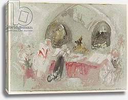 Постер Тернер Уильям (William Turner) Service in the chapel at Petworth, 1830