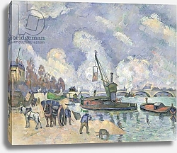 Постер Сезанн Поль (Paul Cezanne) Quai de Bercy, Paris, 1873-75