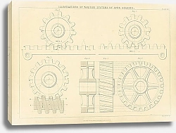 Постер Illustrations of Various Systems of Spur Gearing 1
