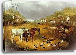 Постер Херринг Джон A farmyard in Spring, 19th century