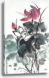 Постер Китайский цветок лотоса 4