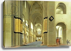 Постер Саенредам Питер Interior of the Marienkirche in Utrecht, 1638