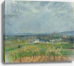 Постер Писсарро Камиль (Camille Pissarro) Landscape in Pontoise, 1877