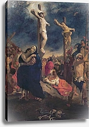 Постер Делакруа Эжен (Eugene Delacroix) Christ on the Cross, 1835