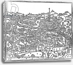 Постер Форести Джакомо View of Rome, from 'Supplementum chronicarum', edition published in 1490