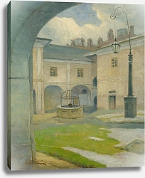 Постер Чордак Людовит The courtyard of the Renaissance manor house in Strážky