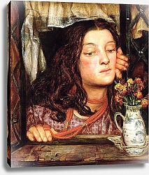 Постер Розетти Данте Girl at a Lattice, 1862