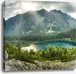 Постер Озеро в горах