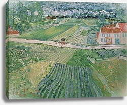 Постер Ван Гог Винсент (Vincent Van Gogh) Landscape at Auvers after the Rain, 1890