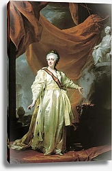 Постер Левицкий Дмитрий Портрет Екатерины II в виде законодательницы в храме богини Правосудия. 1780-е