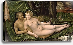 Постер Альтдорфер Альтбрехт Lot and his daughter, 1537,