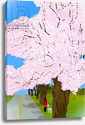 Постер Хируёки Исутзу (совр) cherry trees
