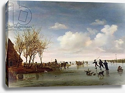 Постер Русдал Соломон Dutch landscape with Skaters