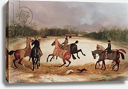 Постер Дэлби Давид Grooms exercising racehorses