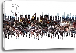 Постер Орр Шарлотта (совр) City Phantoms, 2011, collage