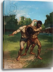 Постер Курбе Гюстав (Gustave Courbet) The Wrestlers, 1853 1