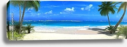 Постер Панорама тропического пляжа