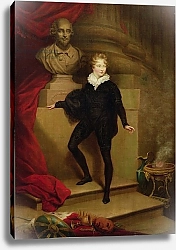 Постер Норфкот Джеймс Master Betty as Hamlet before a bust of Shakespeare, c.1804-06