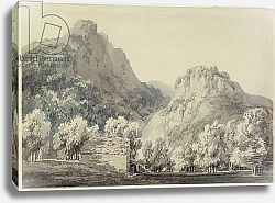 Постер Тернер Уильям (William Turner) Waterfall at Lodore, Cumberland