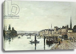 Постер Буден Эжен (Eugene Boudin) Rouen; La Seine et le Pont Corneill, 1895