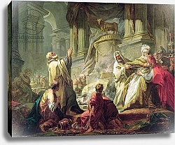 Постер Фрагонар Жан Jeroboam Sacrificing to the Golden Calf, 1752