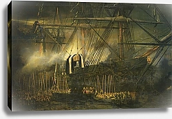 Постер Изабе Луи The Shipment of Napoleon's Ashes Aboard the 'Belle-Poule' at Saint Helena, 15th October 1840, 1842