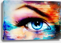 Постер Синий женский глаз