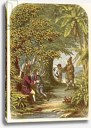 Постер Лидон Александр Robinson Crusoe surprising the three Englishmen
