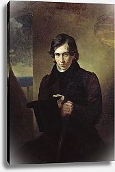 Постер Брюллов Карл Портрет писателя Нестора Васильевича Кукольника. 1836