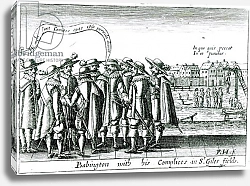 Постер Школа: Английская, 17в. Babington with his Complices in St. Giles Fields, 1586