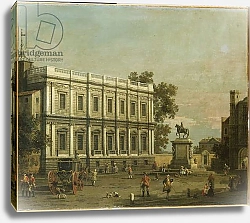 Постер Каналетто (Giovanni Antonio Canal) A Capriccio of Buildings in Whitehall, c.1754