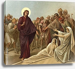 Постер Иисус воспитывает сына вдовы