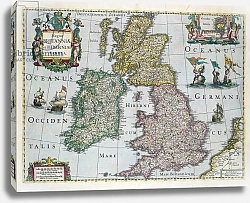 Постер Школа: Английская, 17в. Map of Britain, 1631