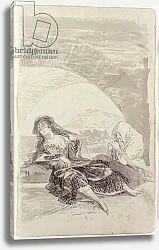 Постер Гойя Франсиско (Francisco de Goya) Maja and Celestina under an arch